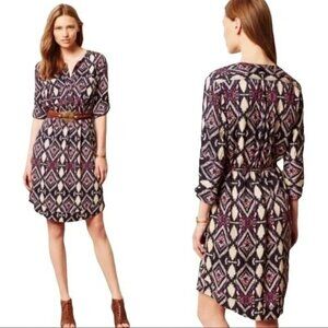 ANTHROPOLOGIE | Holding Horses Western Shirt Dress Sz 2